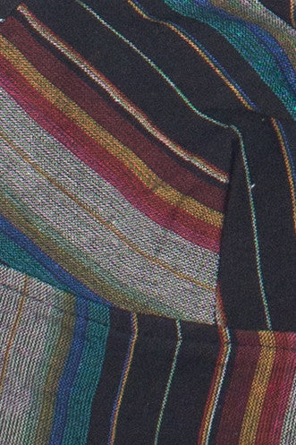 Striped Tie Back Halter Crop Top