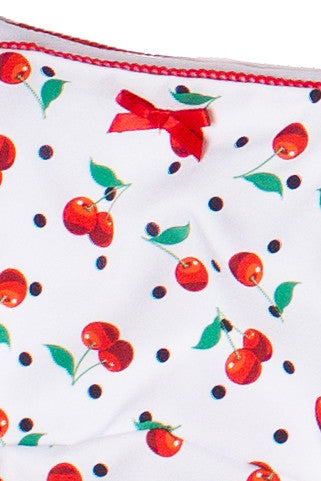 Patterned Picot Trim Bodice Tank