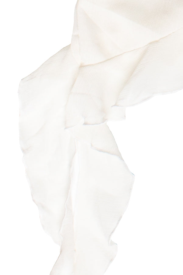 Ruffle Chiffon Cami Tank Top - Ivory