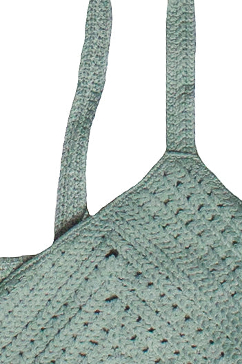 Knit Top Babydoll Tank Top - Sage