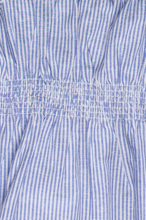 Striped Linen Blend Babydoll Tank Top