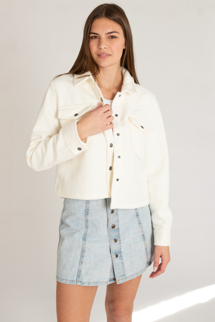 Snap Front Shacket
