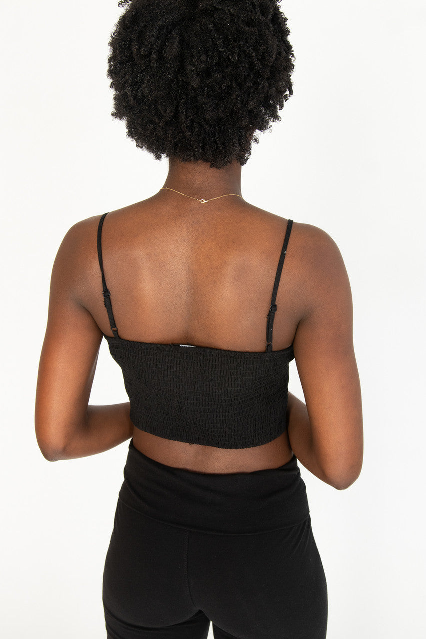 Tie Front Linen Tank Top