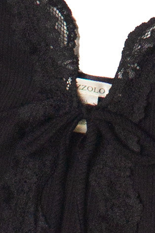 Tie Front Lace Trim Cami