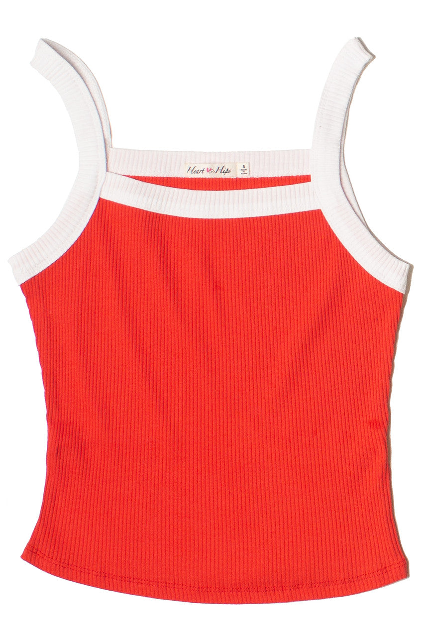 Contrast Trim Tank Top