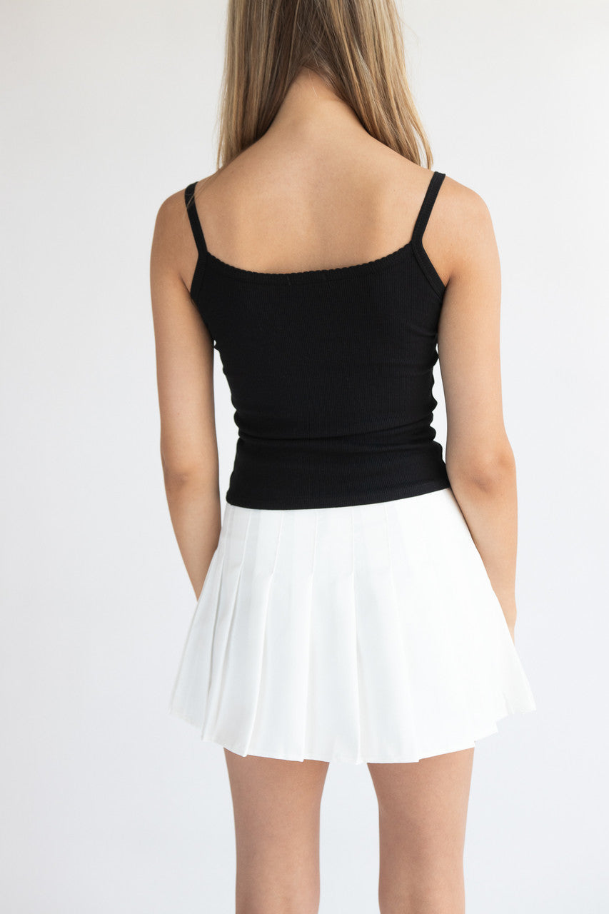 Scallop Edge Bow Tank Top