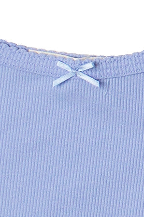 Scallop Edge Bow Tank Top