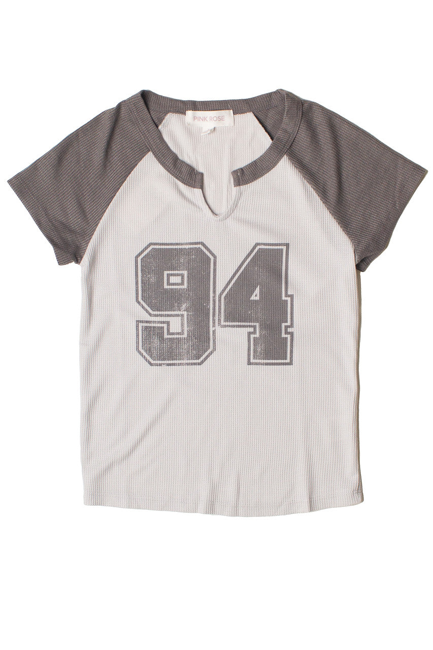 Waffle Knit Raglan Tee