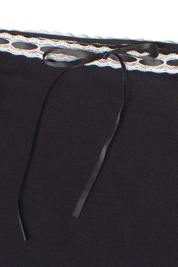Ribbon Lace Off The Shoulder Top