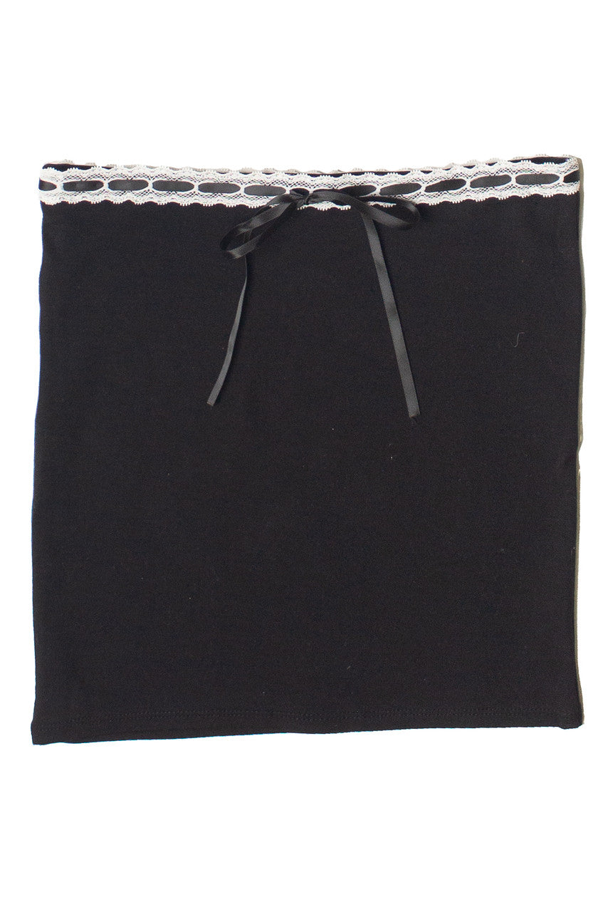 Ribbon Lace Mini Skirt