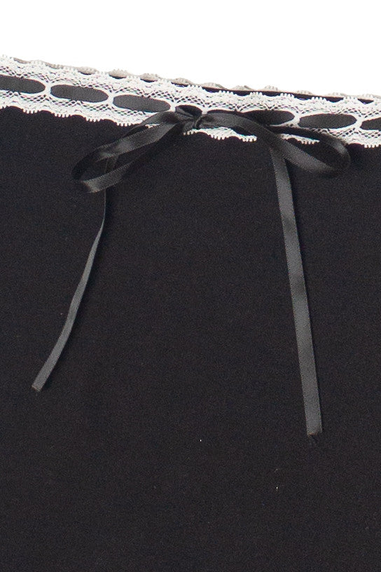 Ribbon Lace Mini Skirt