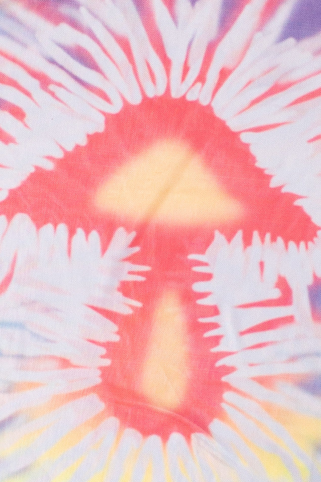 Mesh Tie Dye Mushroom Tee