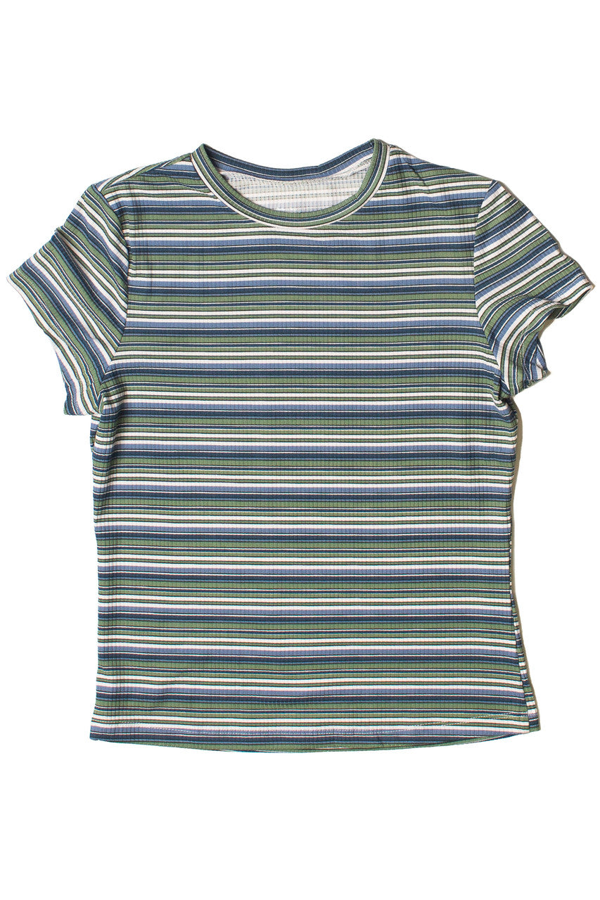 Striped Ribbed Tee