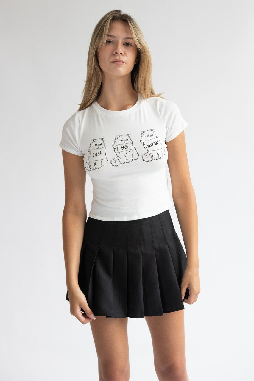 Lose My Number Baby Tee