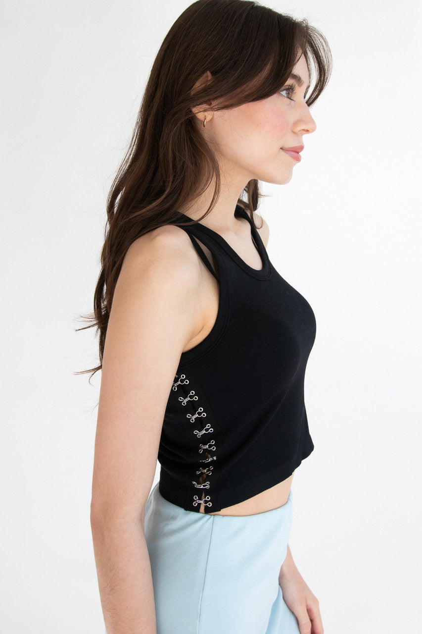 Hook & Eye Side Tank Top