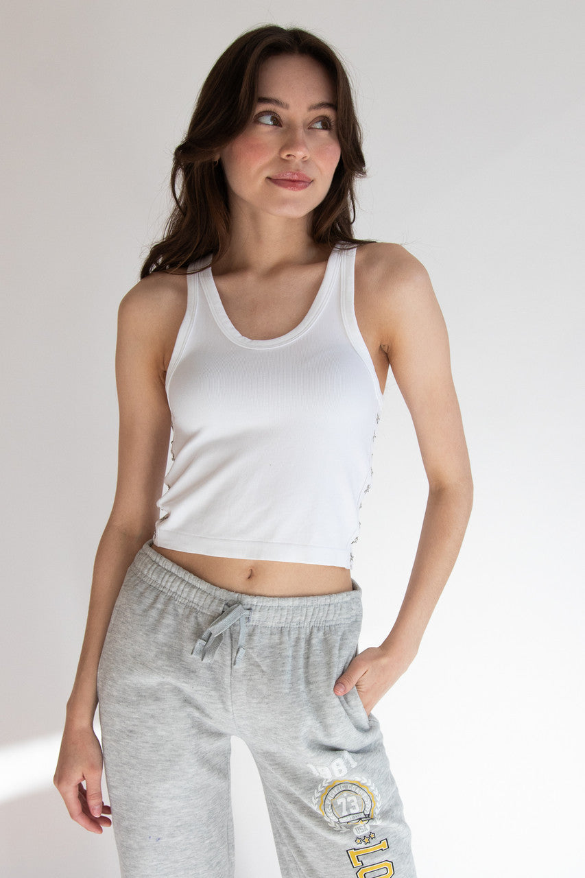 Hook & Eye Side Tank Top