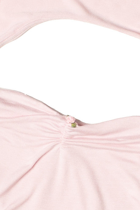 Rose Bud Tube Top With Shrug