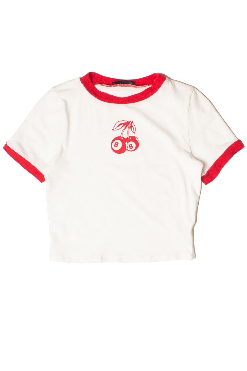 Cherry 8 Ball Ringer Tee