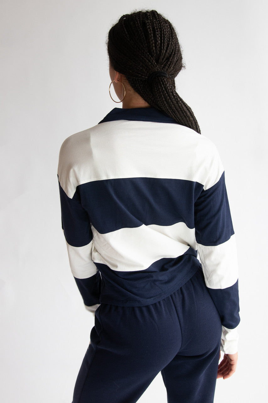 Long Sleeve Rugby Polo Tee