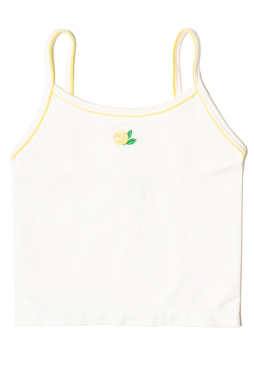 Embroidered Fruit Seamless Tank Top