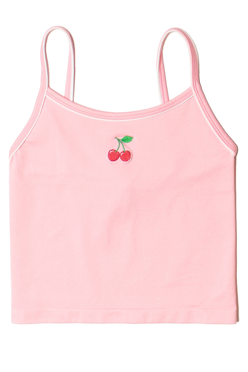 Embroidered Fruit Seamless Tank Top