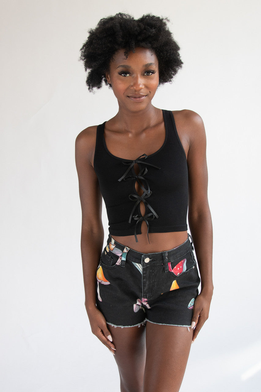 Bow Front Seamless Tank Top