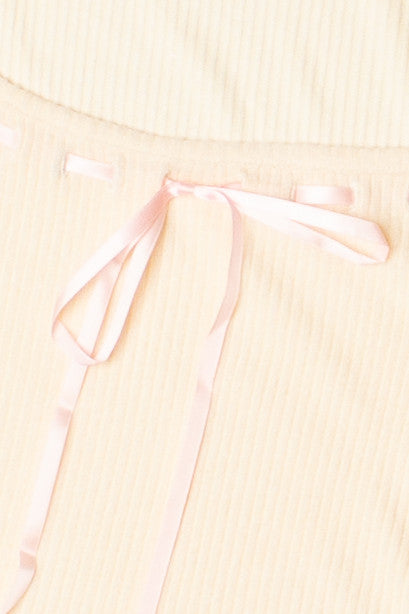 Long Sleeve Ribbon Bow Top