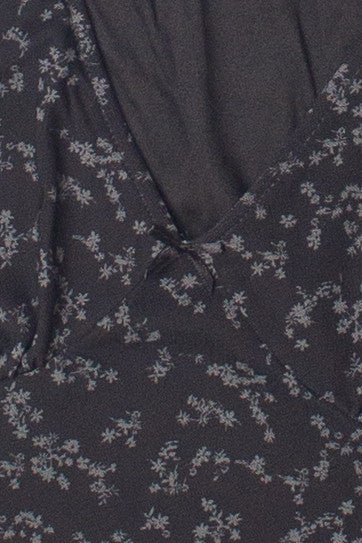 Long Sleeve Floral Mesh Top