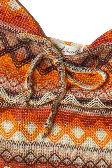 Zigzag Stripe Knit Tank Top