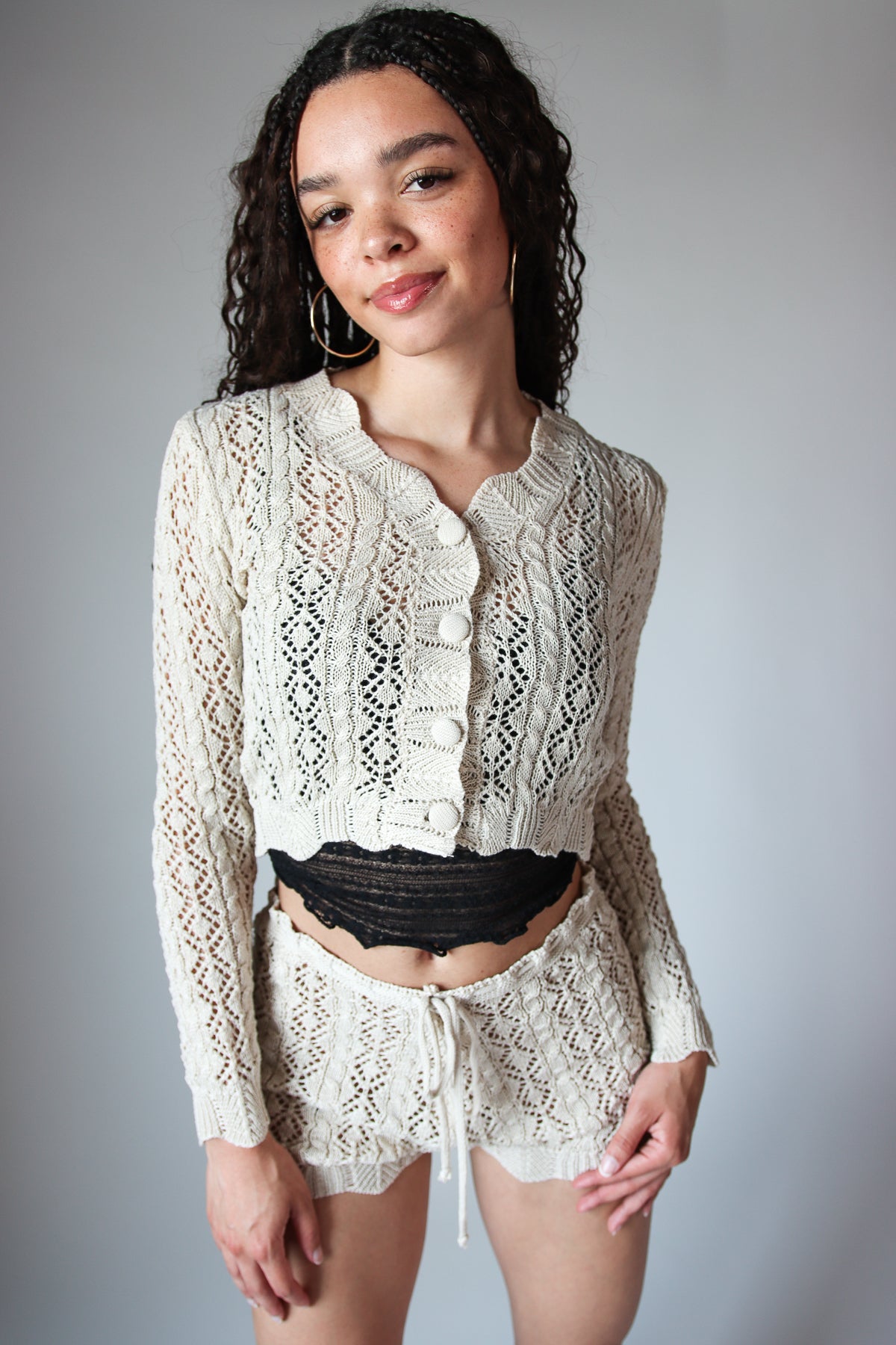 Diamond Knit Cardigan – Ragstock