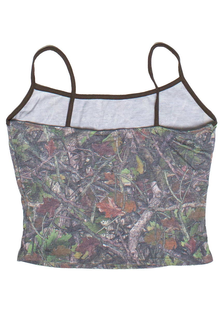 Printed Woodland Camo Ringer Cami