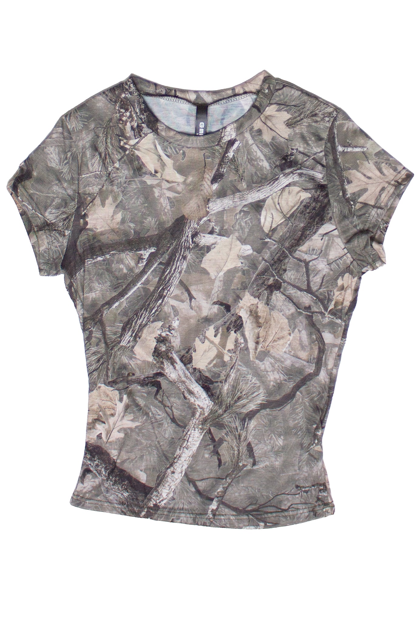 Woodland camo fitted t-shirt