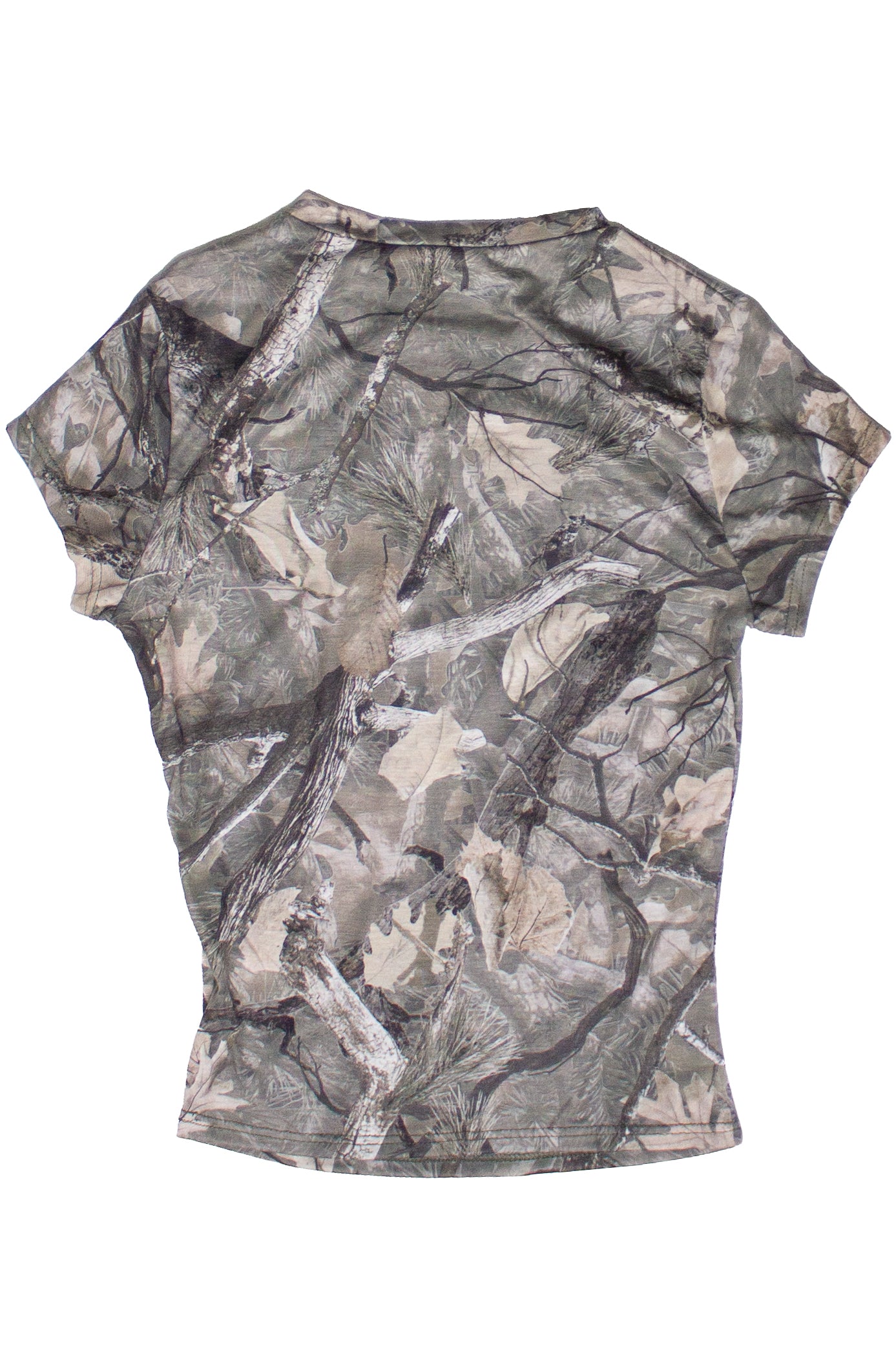 Woodland camo fitted t-shirt