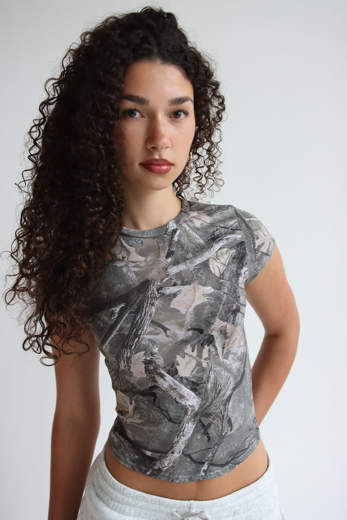 Woodland Camo Fitted Tee