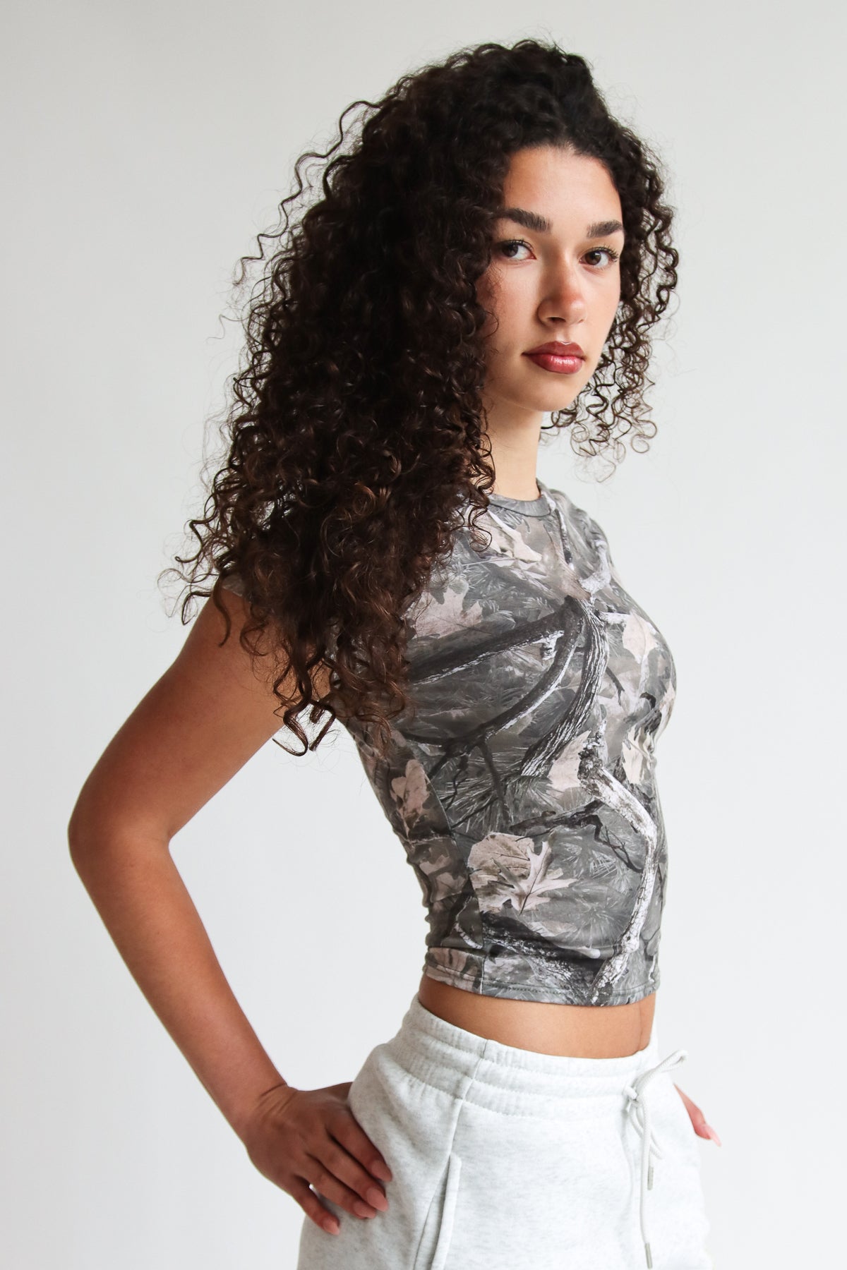 Woodland Camo Fitted Tee