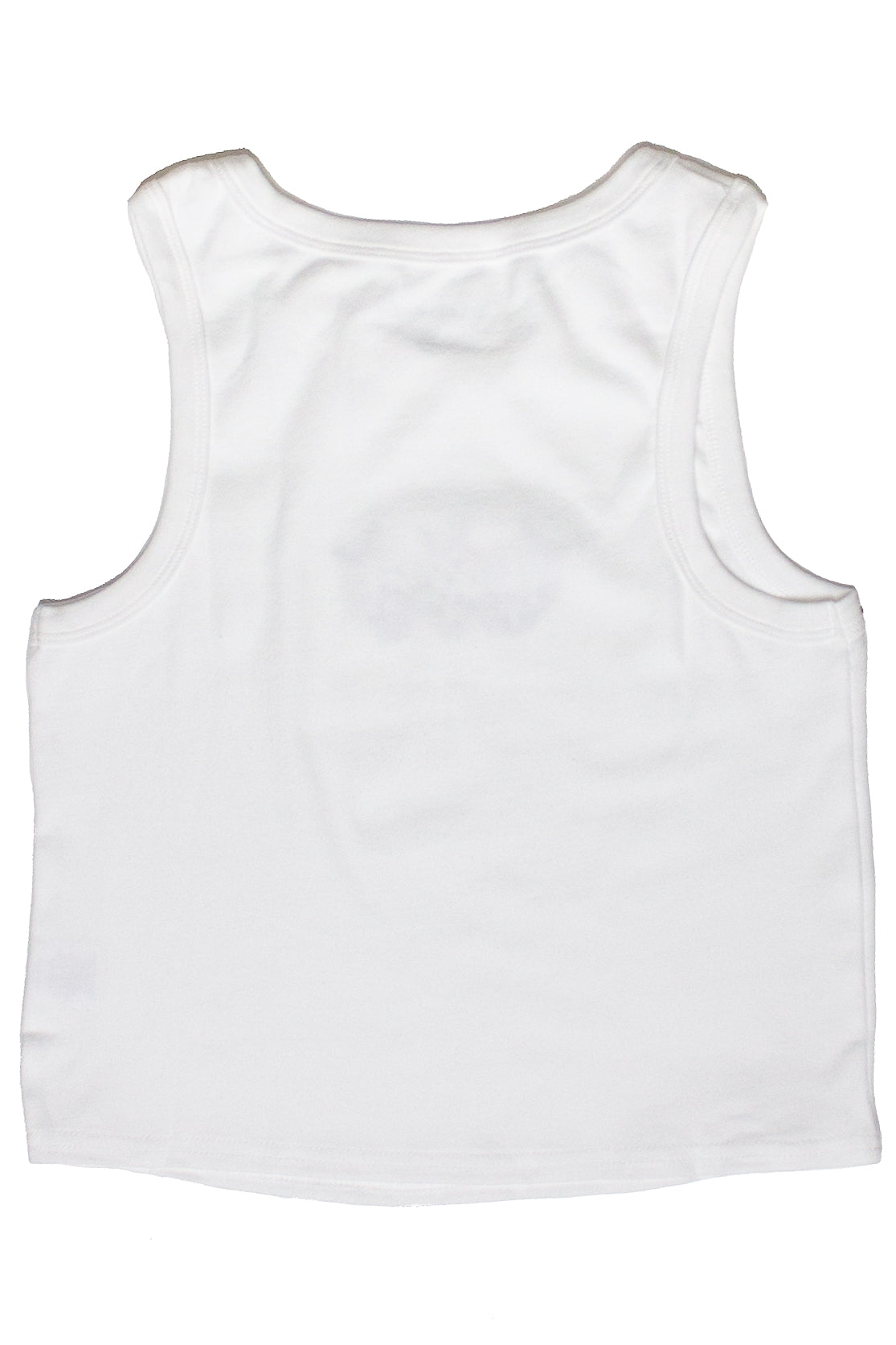 Patch Crop Tank Top White Back