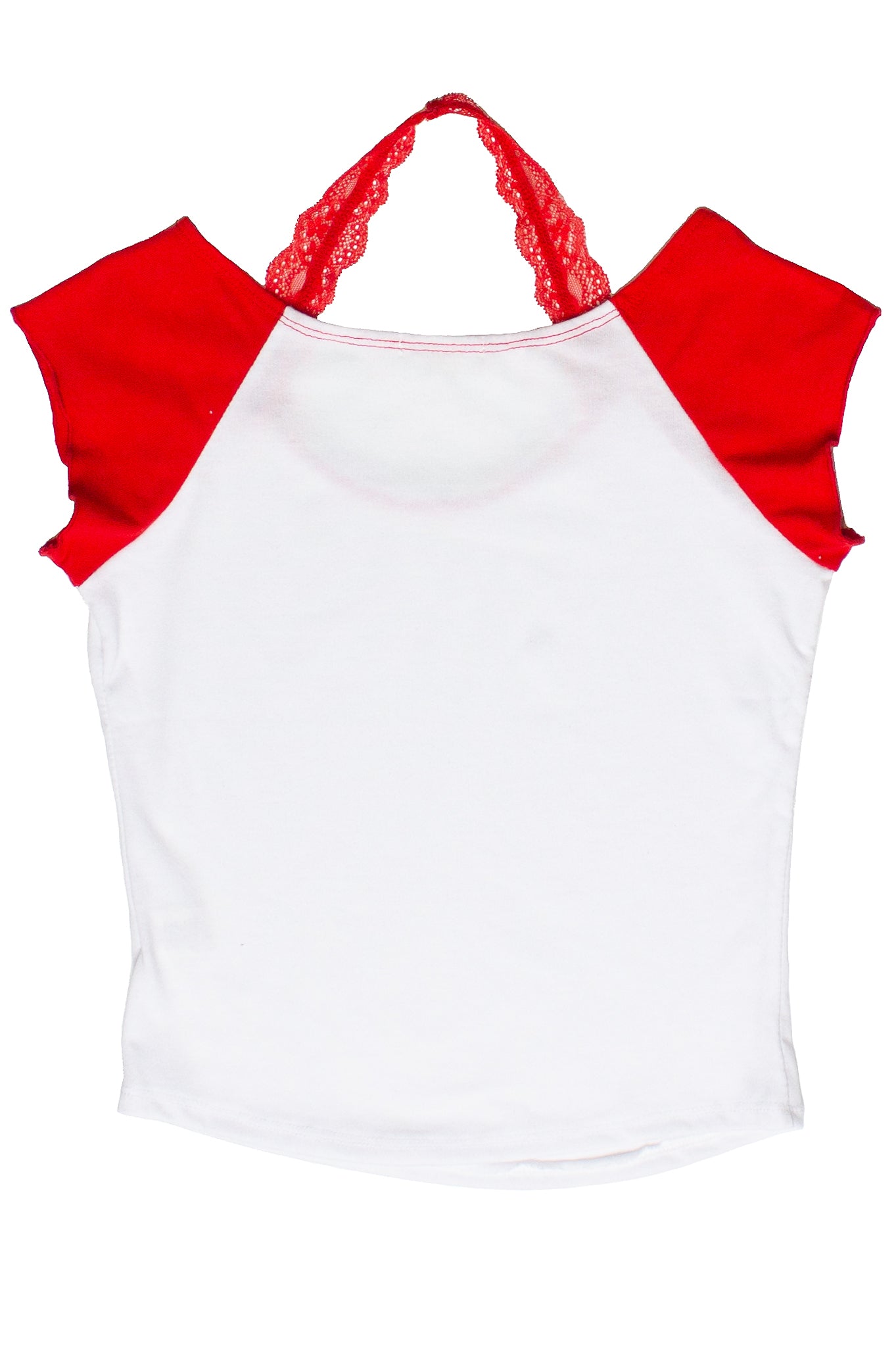 Lace Halter Raglan Tee