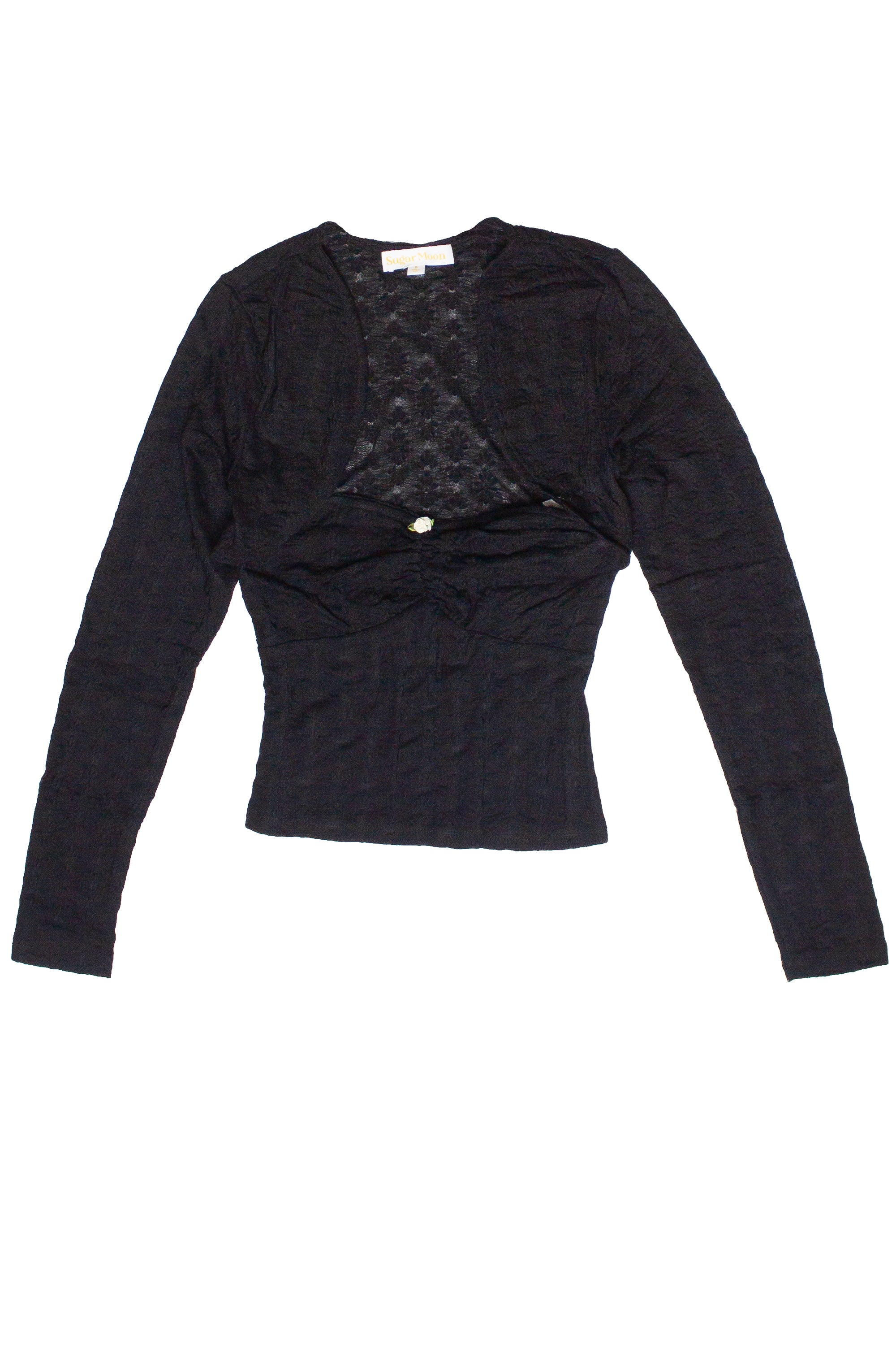 Lace Tube Top And Shrug Set - Black