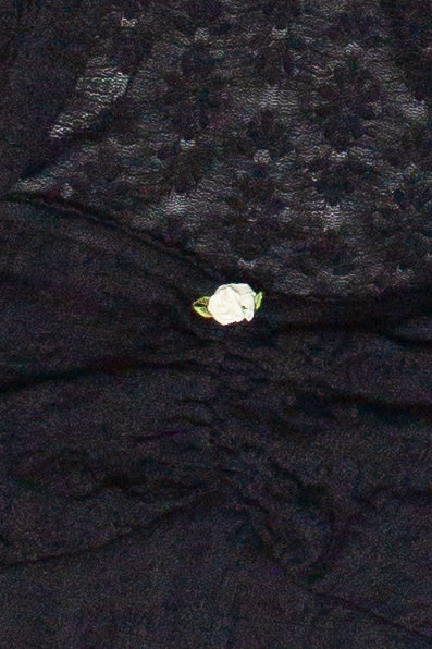 Lace Tube Top And Shrug Set - Black