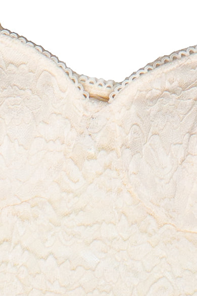 Lace Bustier Tank Top - Vanilla