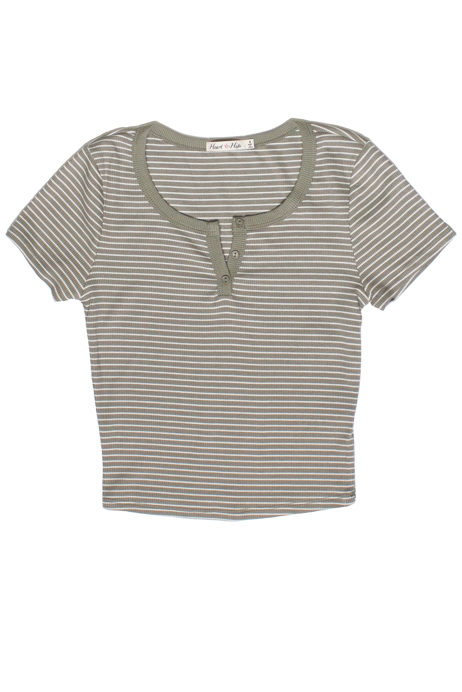 Striped Henley Tee