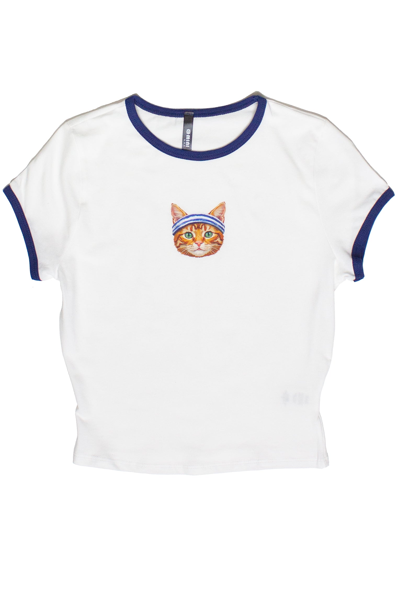 Workout Kitty Ringer Tee