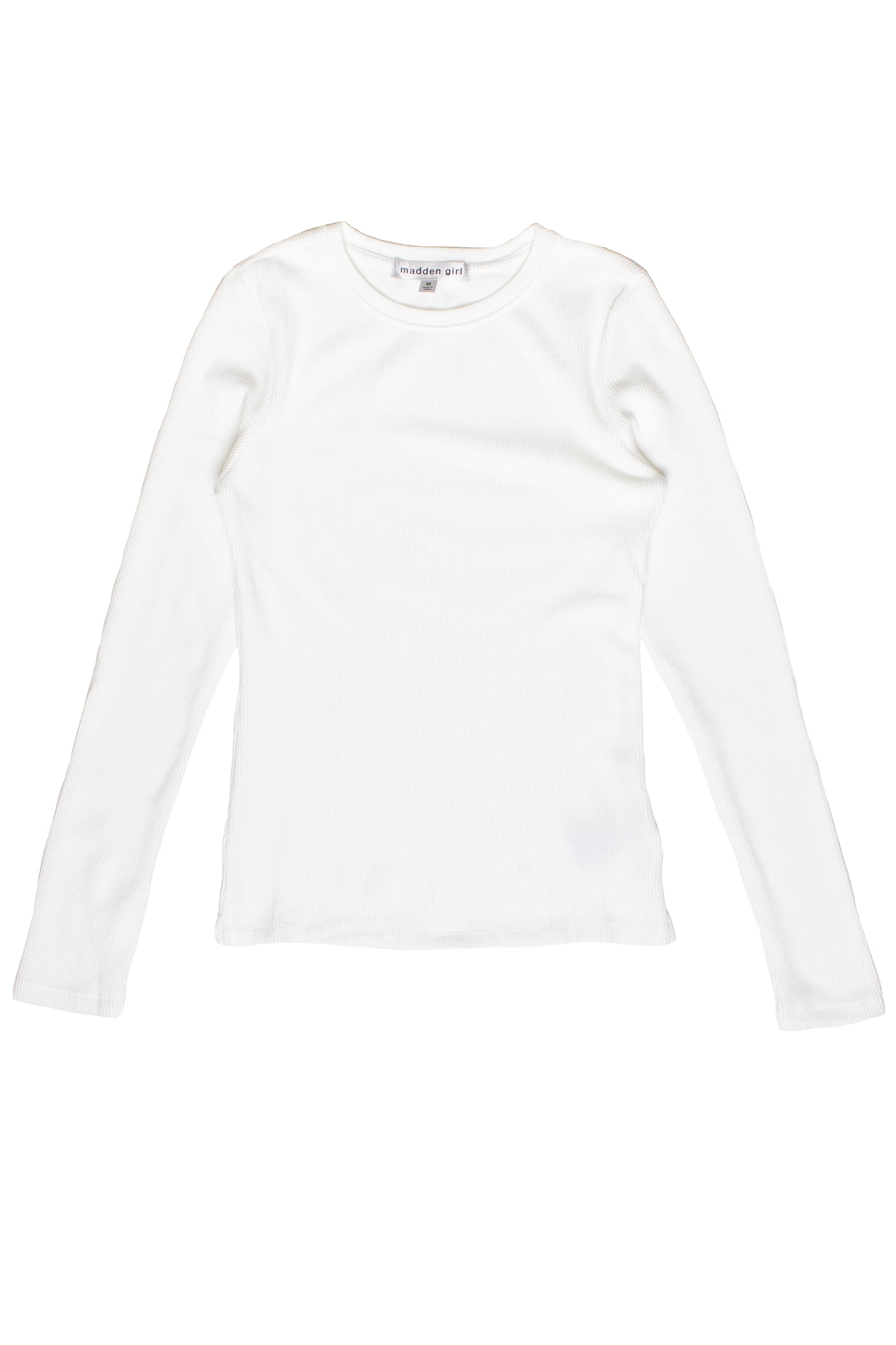 Soft Waffle Knit Long Sleeve Tee