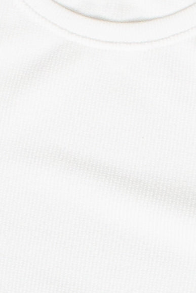 Soft Waffle Knit Long Sleeve Tee