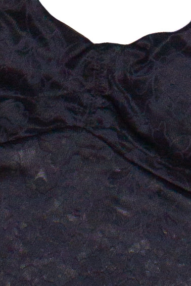 Lace Sweetheart Tank Top - Black