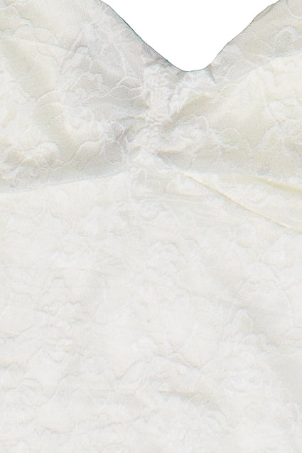 Lace Sweetheart Tank Top - White