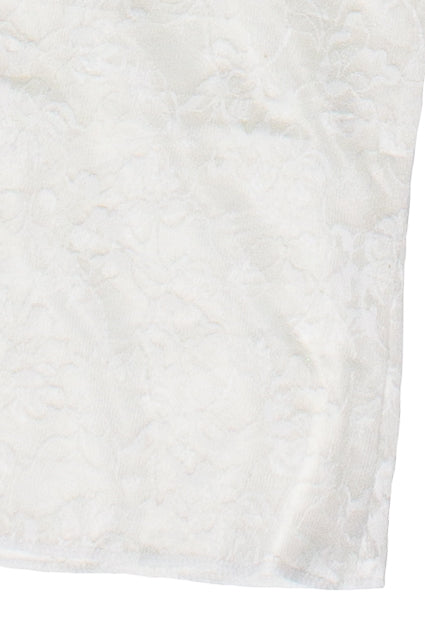 Lace Sweetheart Tank Top - White