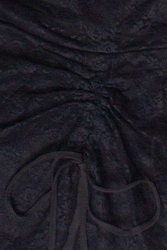 Floral Lace Ruched Tube Top