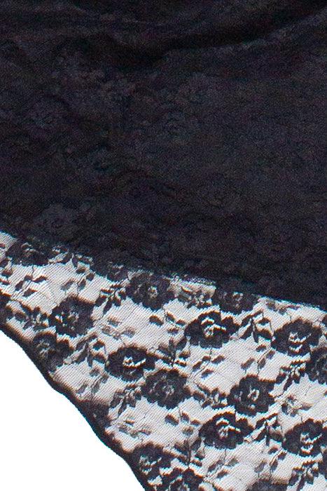 Floral Lace Ruched Tube Top