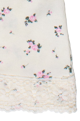 Ribbon Bow Lace Trim Cami - White